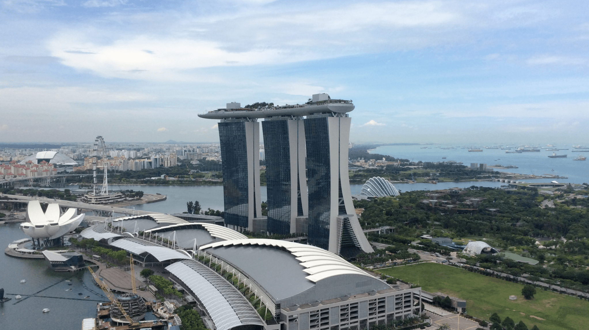 新加坡 Marina Bay 天际线。